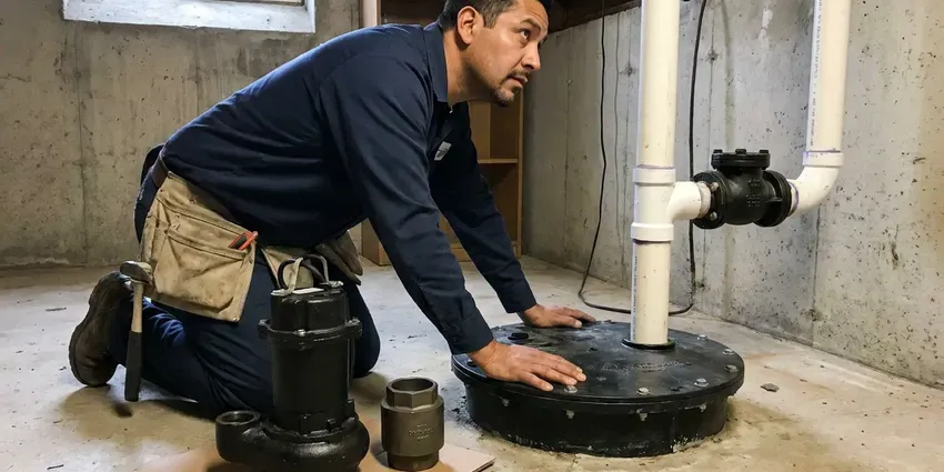 Local sump pump installation by HNV Plumbing, Post Falls