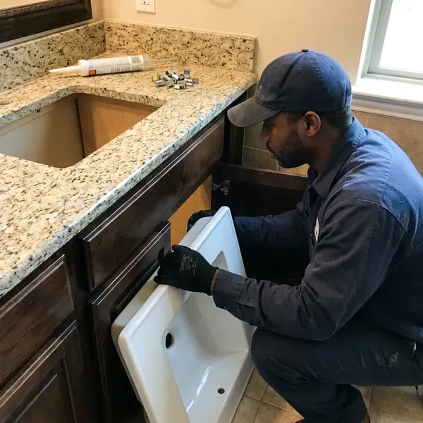 Local sink installation by HNV Plumbing, Boise City, ID