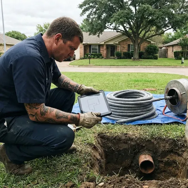 HNV Plumbing technician providing trenchless pipe repair in Post Falls, ID